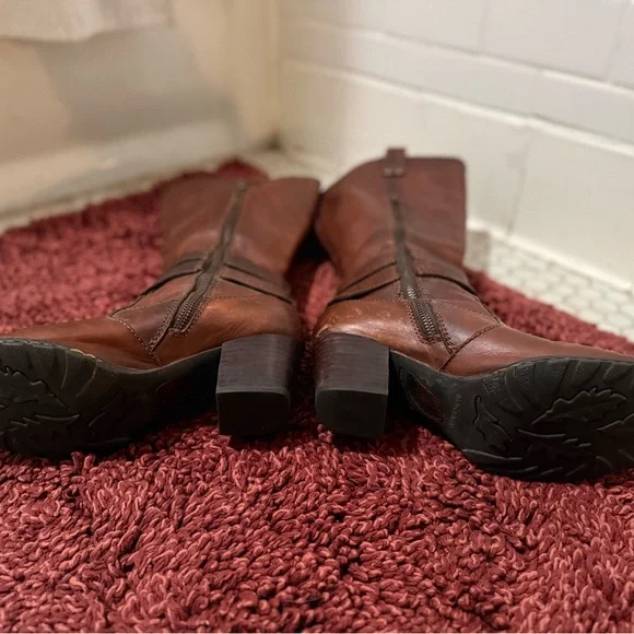 Børn Leather Knee-High Boots - Picture 4 of 7